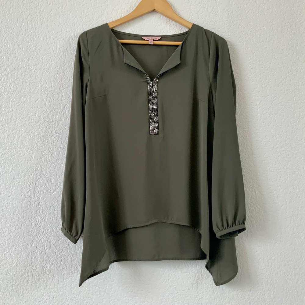 Juicy Couture Embellished Tunic Top, Sz M